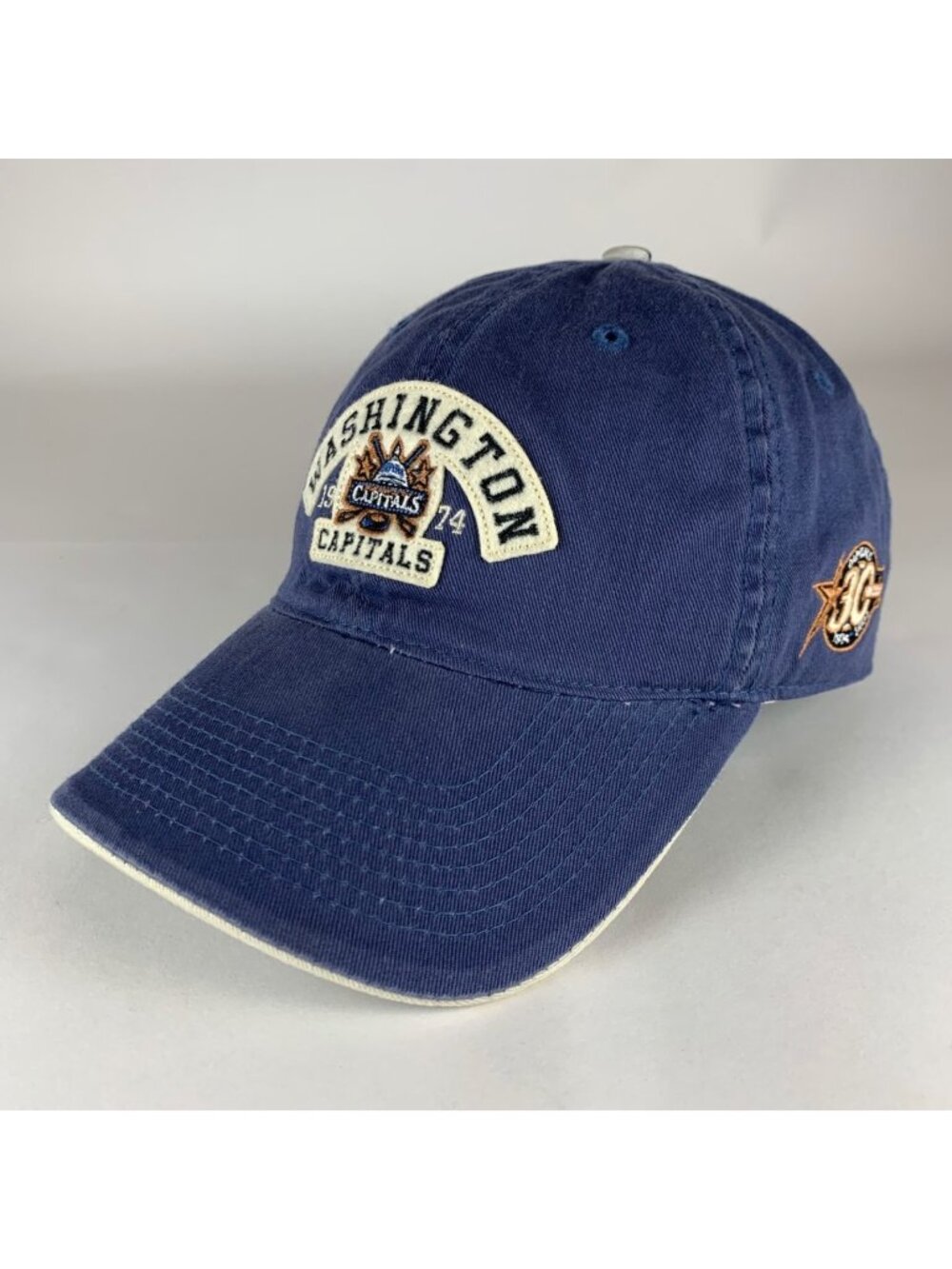 Washington Capitals NHL Vintage Blue Drew Pearson Relaxed Fit Strapback Hat